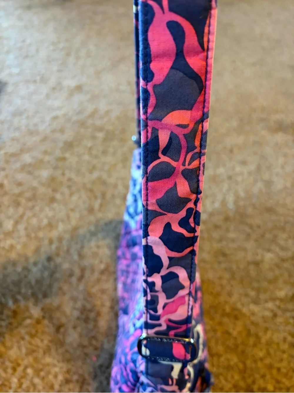 Vera Bradley Quilted Floral Crossbody Bag in retired “Katalina Pink”